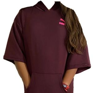 Puma girls burgundy sports dress 14 excellent cond